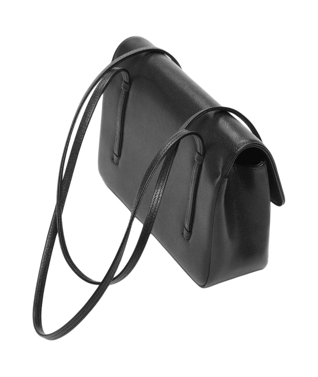 CHANEL Черная кожаная сумка через плечо, фото 3