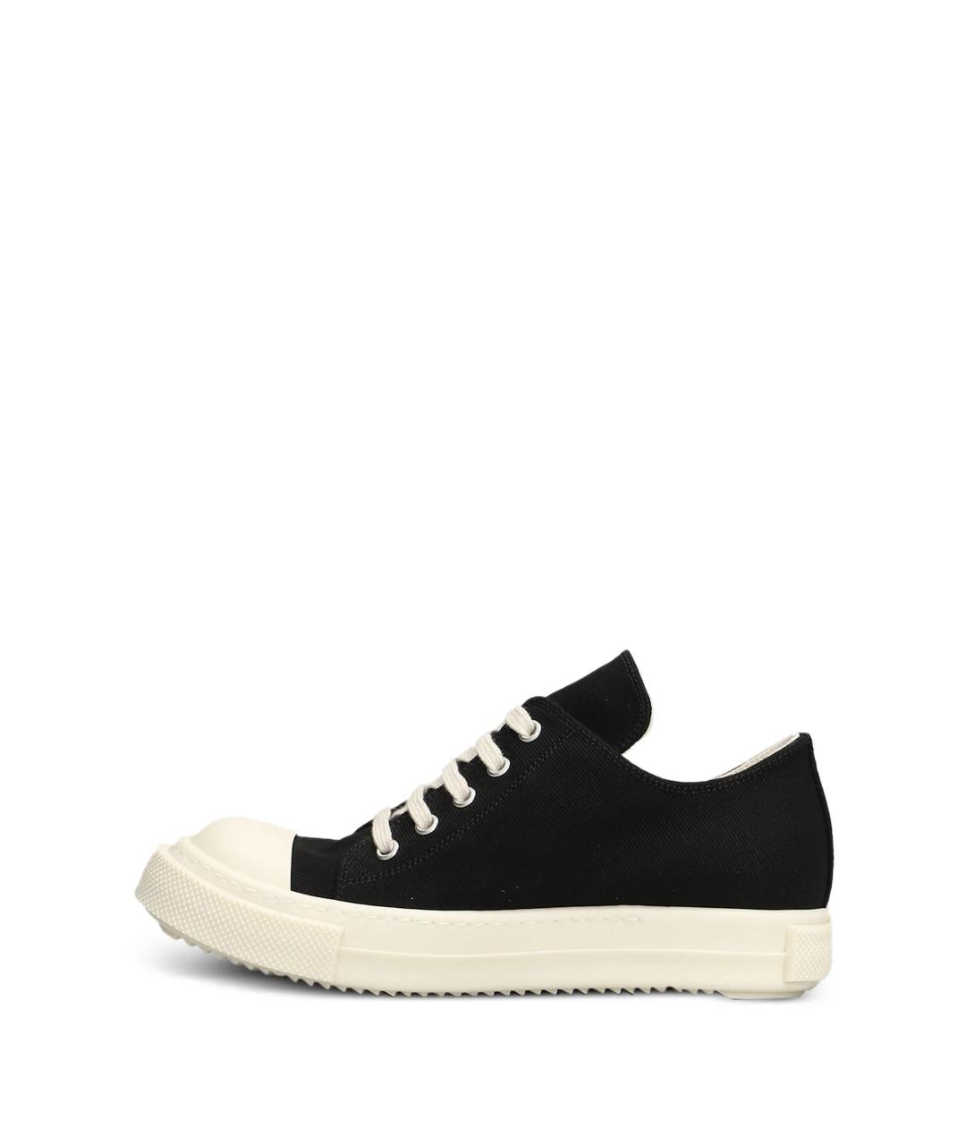RICK OWENS DRKSHDW Черные текстильные кеды, фото 5