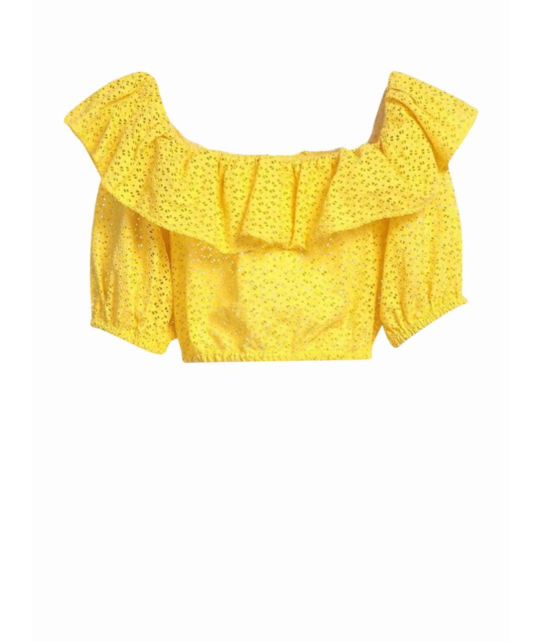 P.A.R.O.S.H. Желтая хлопковая блузы, фото 1