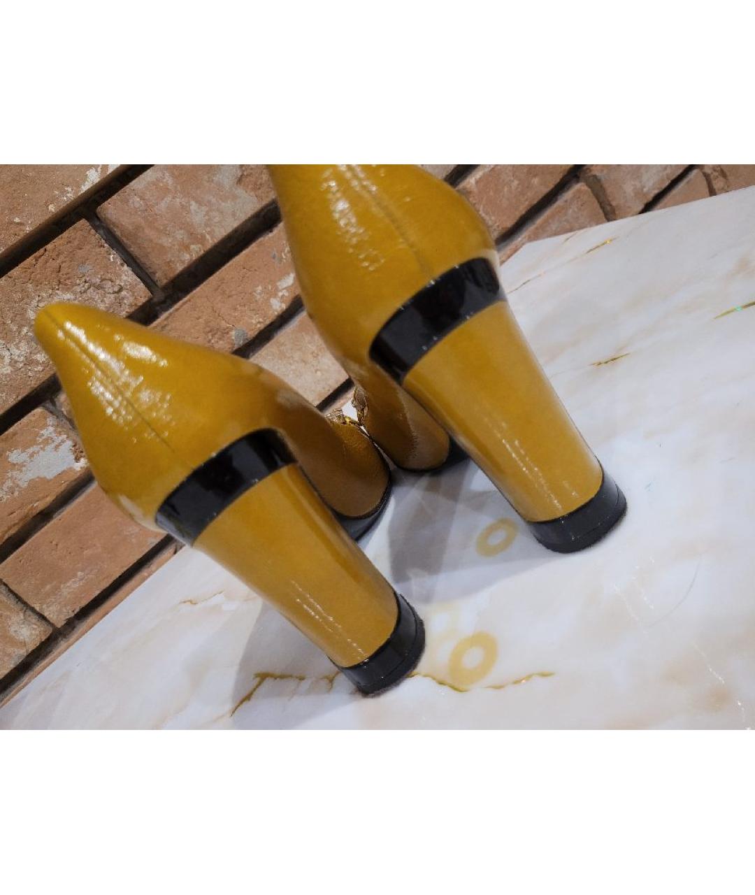 MISSONI Горчичные туфли из лакированной кожи, фото 8