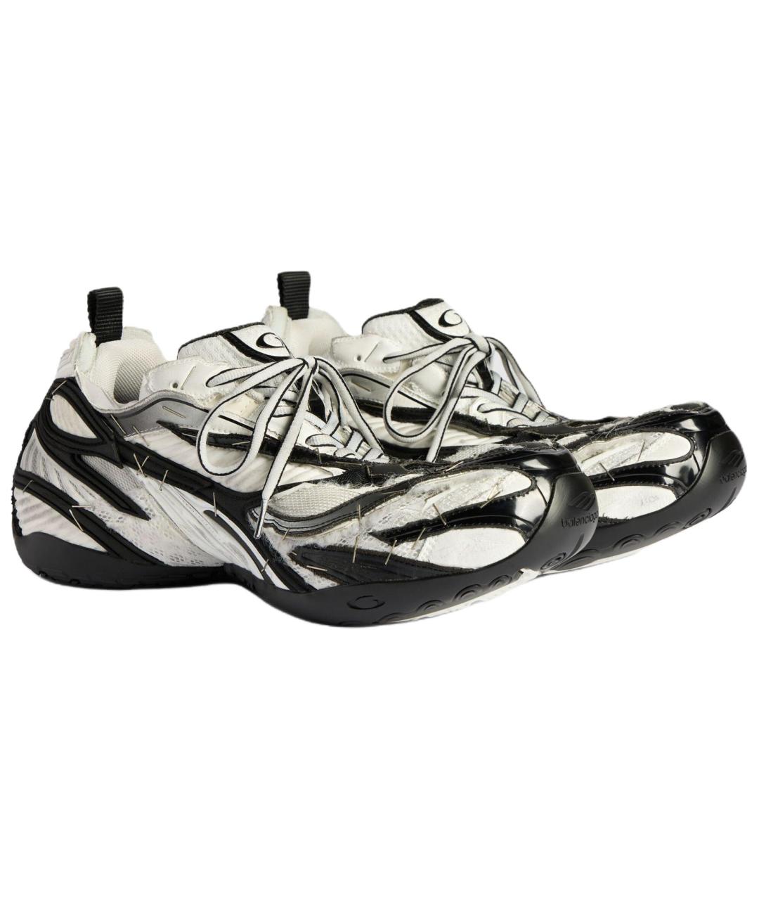 BALENCIAGA Белые низкие кроссовки / кеды, фото 3