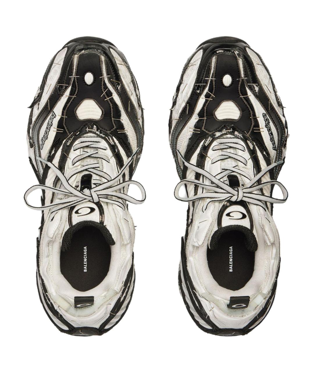 BALENCIAGA Белые низкие кроссовки / кеды, фото 5