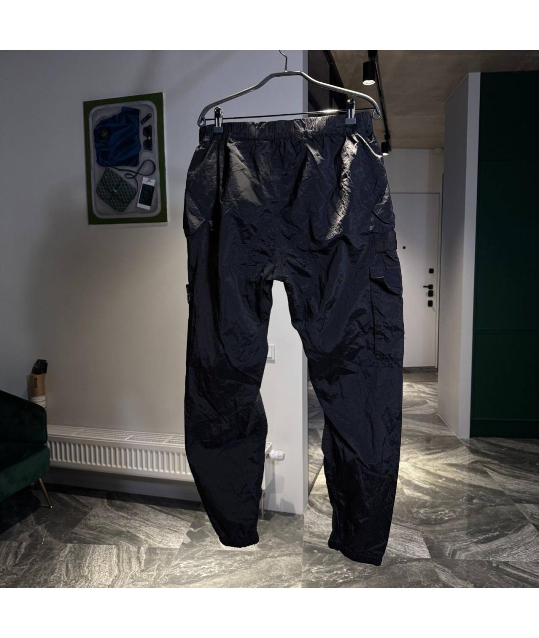 STONE ISLAND Черные повседневные брюки, фото 2