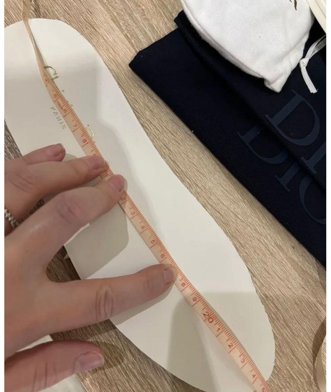 CHRISTIAN DIOR Синие текстильные кеды, фото 7