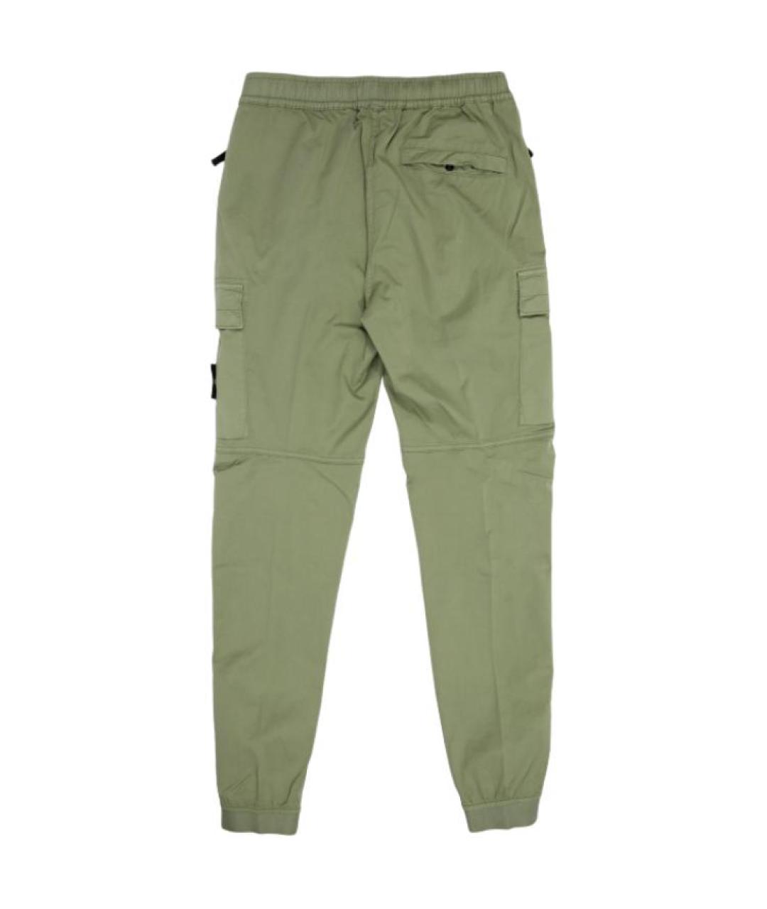 STONE ISLAND Зеленые брюки чинос, фото 1