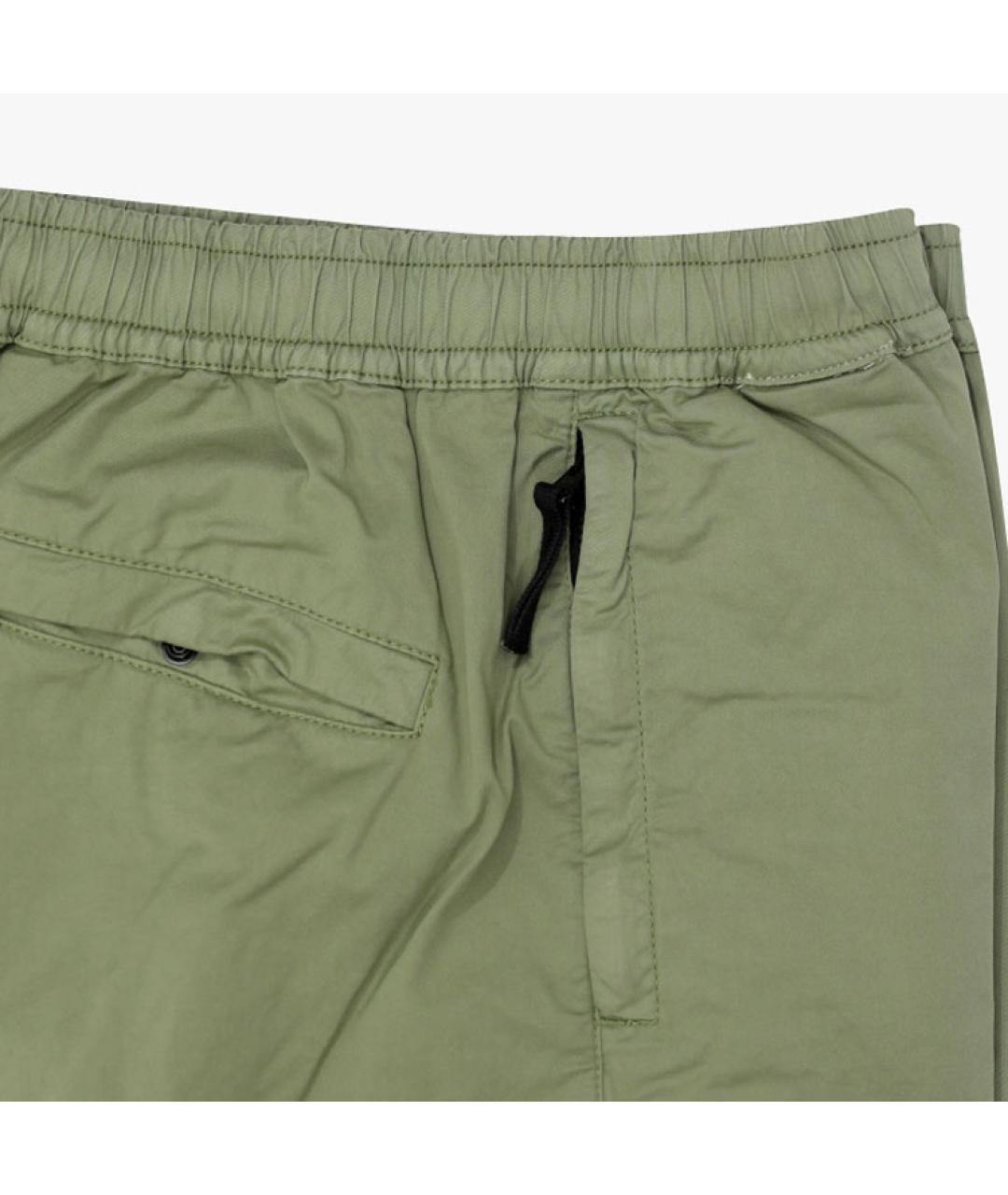 STONE ISLAND Зеленые брюки чинос, фото 3