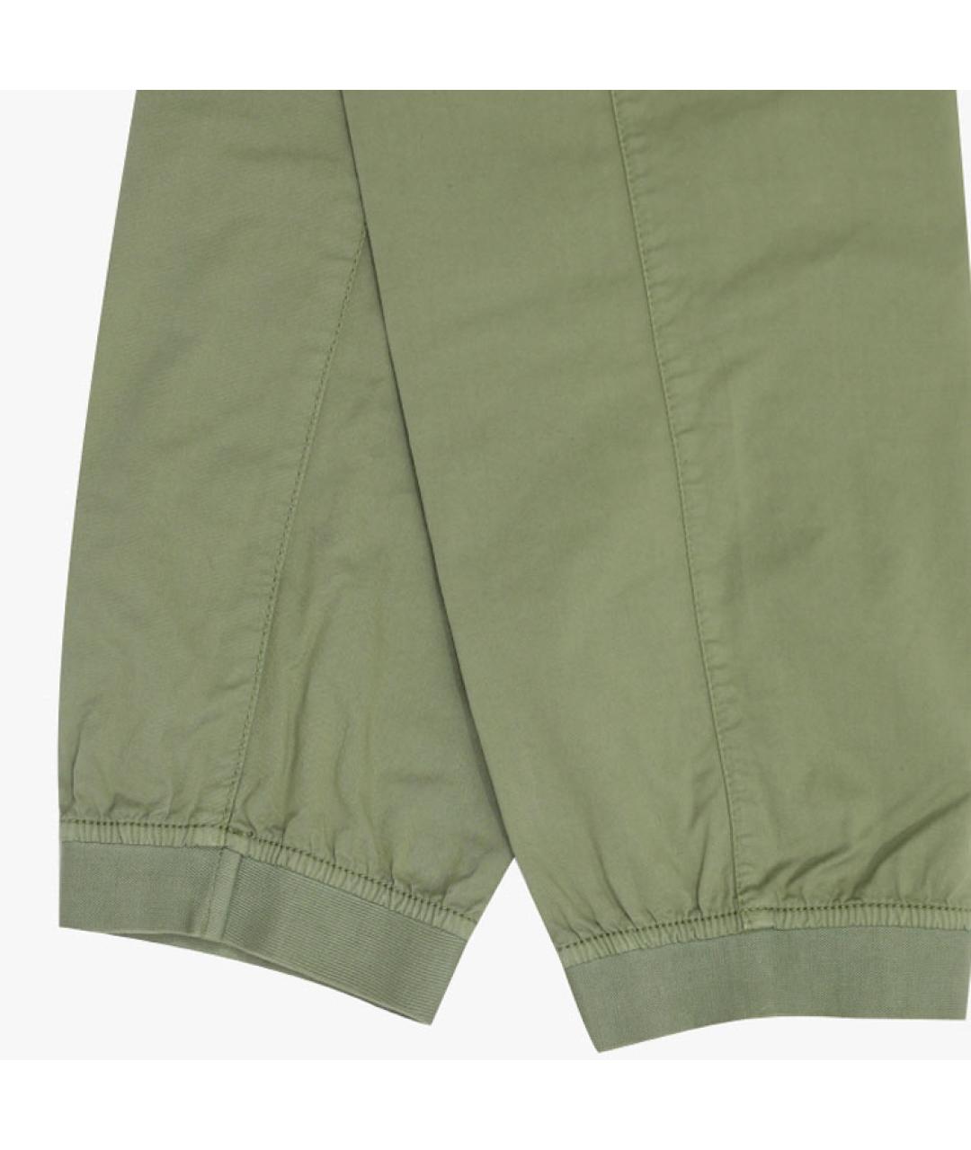 STONE ISLAND Зеленые брюки чинос, фото 5