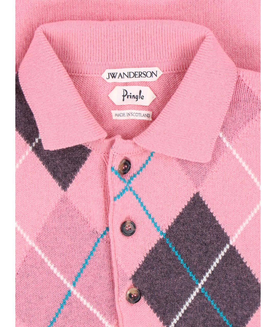 J.W.ANDERSON Розовый шерстяной джемпер / свитер, фото 3