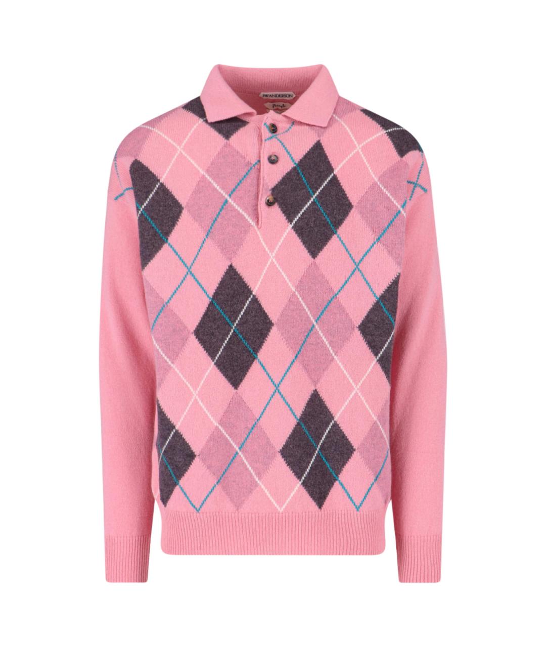 J.W.ANDERSON Розовый шерстяной джемпер / свитер, фото 1