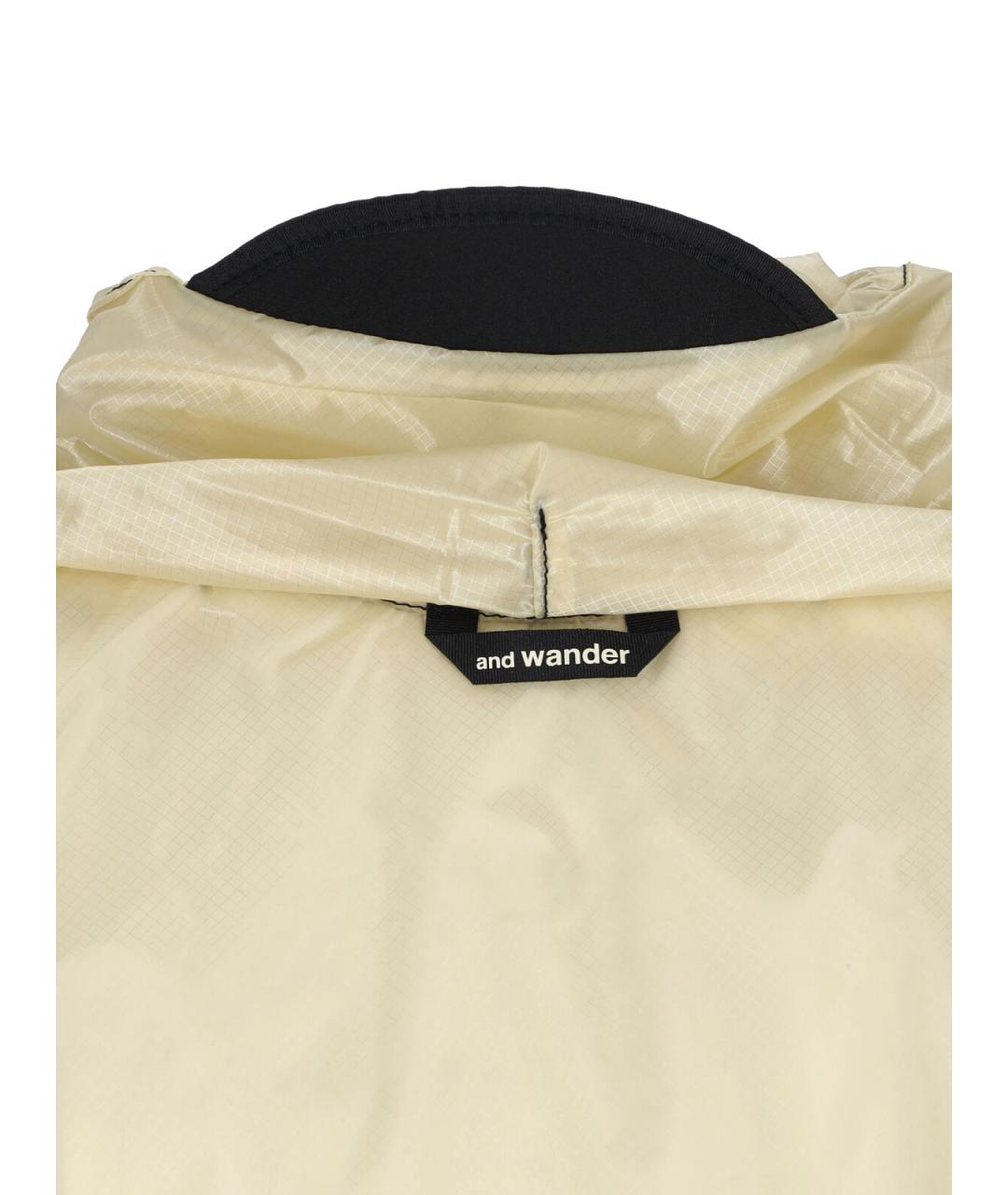AND WANDER Белая полиамидовая куртка, фото 3