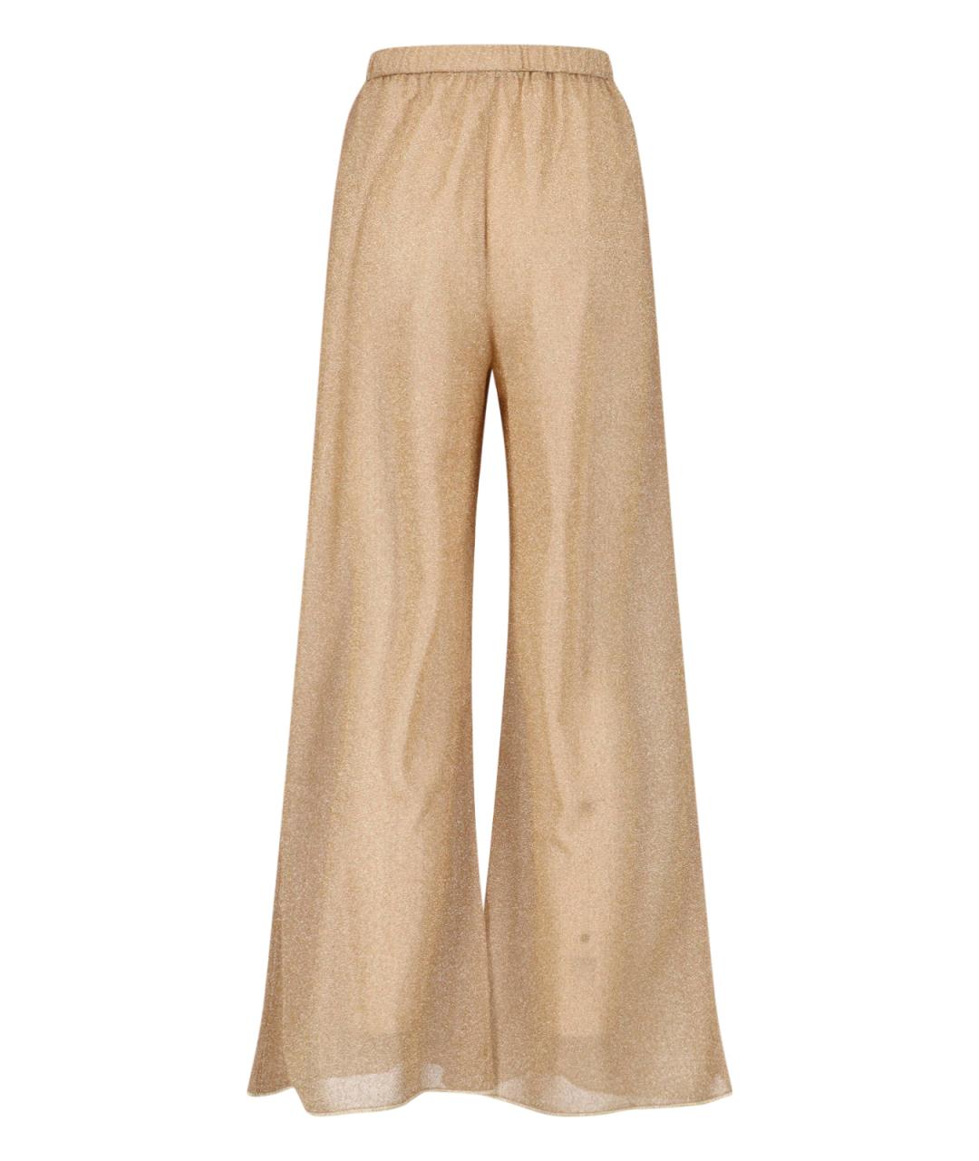 OSEREE Золотые полиамидовые прямые брюки, фото 2