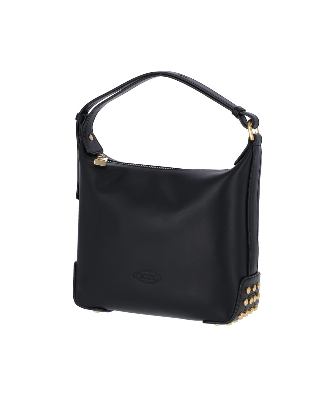 TOD'S Черная кожаная сумка через плечо, фото 2