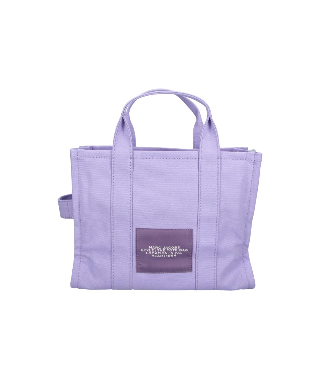 MARC JACOBS Фиолетовая хлопковая сумка тоут, фото 3
