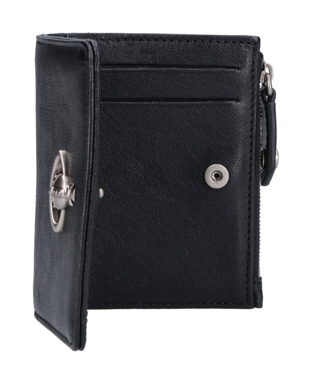 VIVIENNE WESTWOOD Черный кожаный кошелек, фото 4