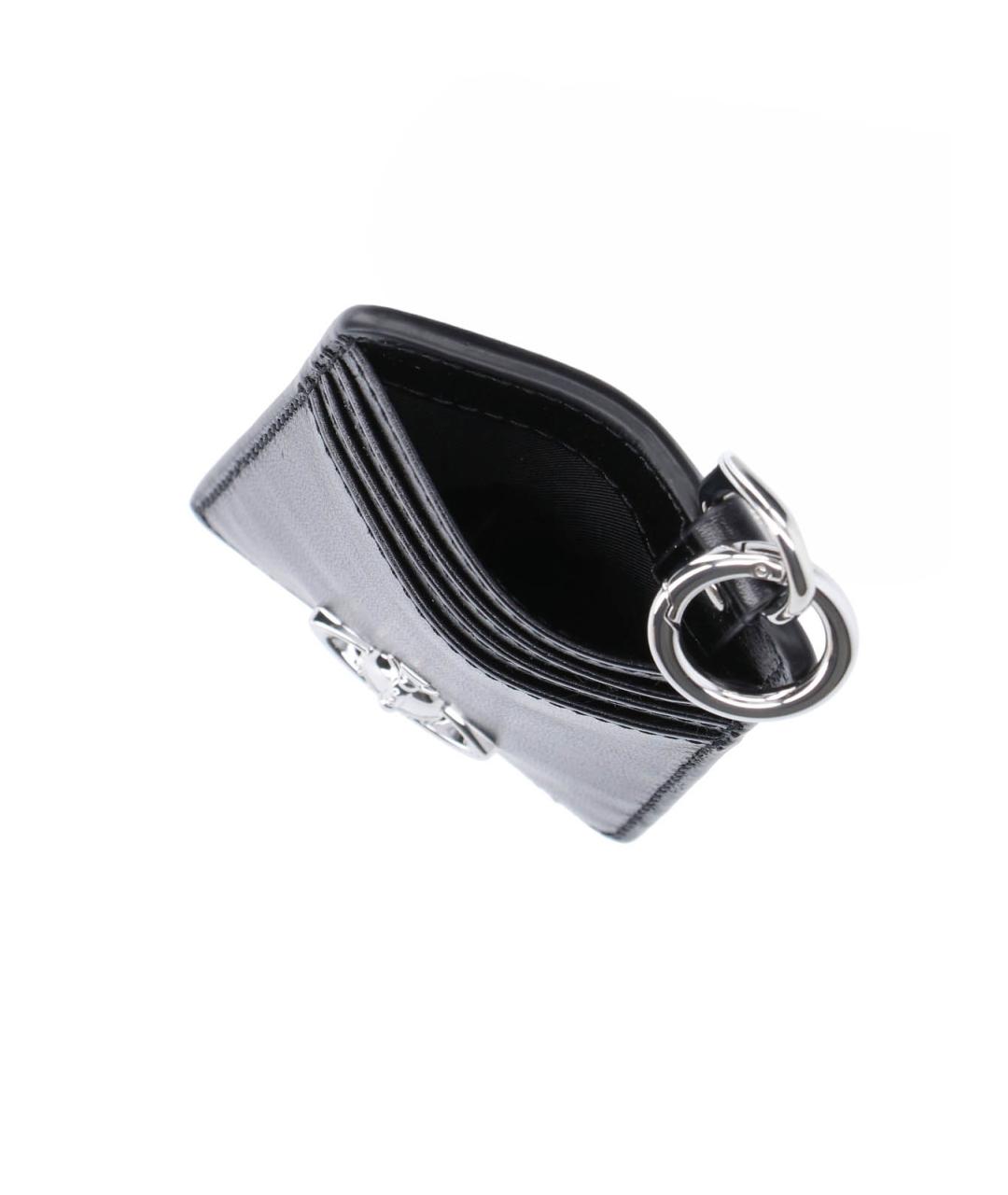 VIVIENNE WESTWOOD Черный кожаный кардхолдер, фото 3