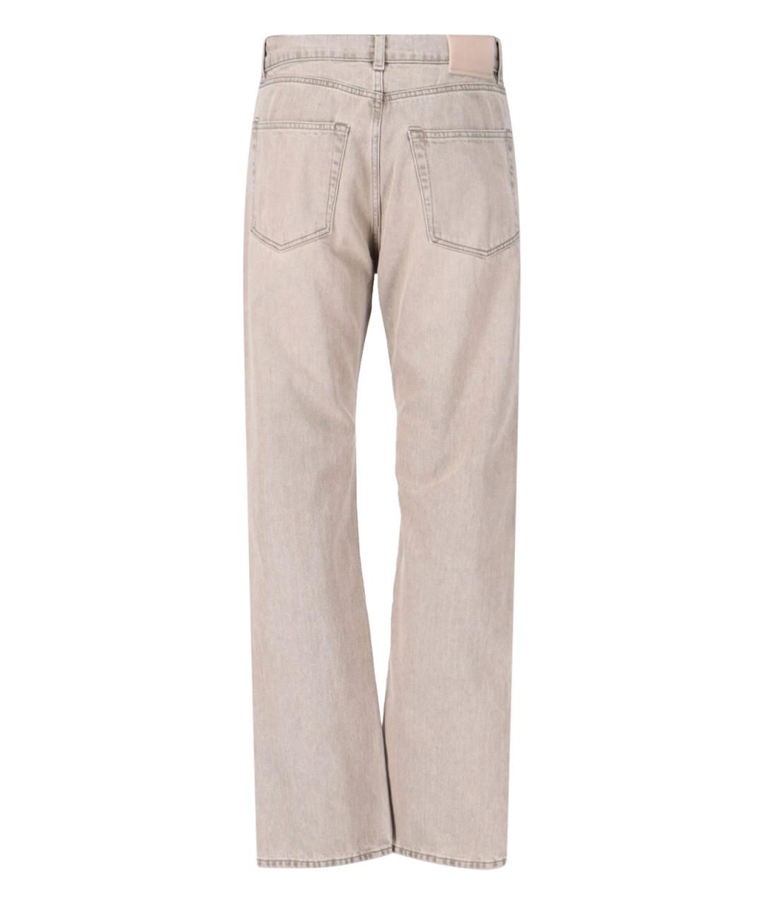 OUR LEGACY Серые хлопковые прямые джинсы, фото 2