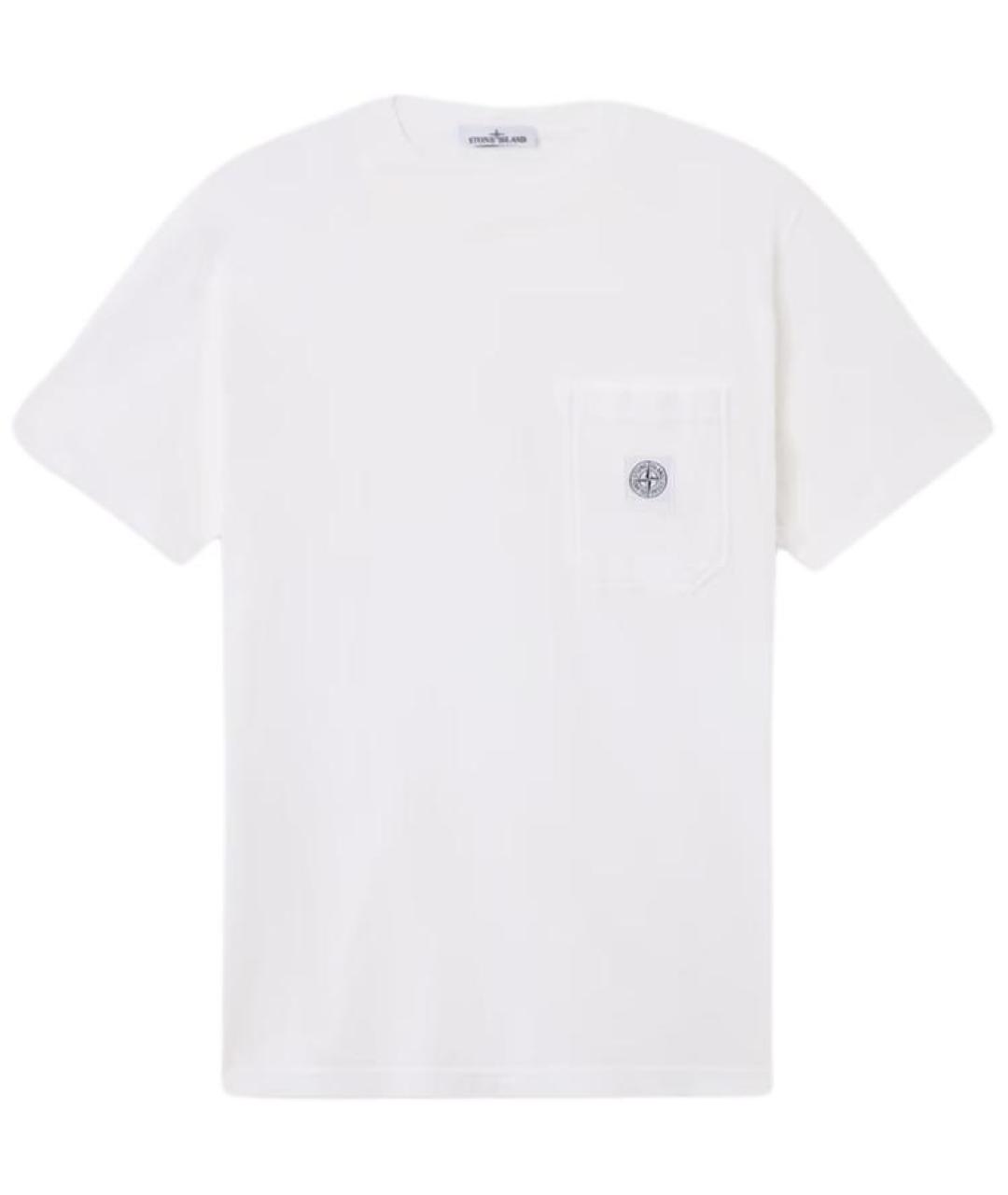 STONE ISLAND Белая футболка, фото 1