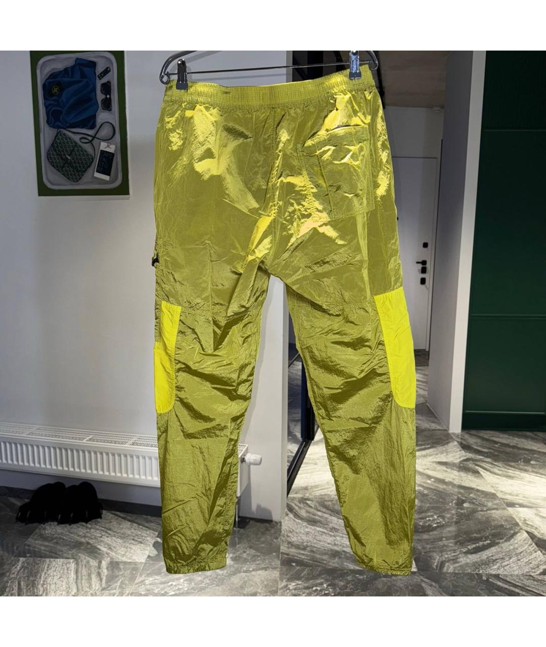 STONE ISLAND Желтые повседневные брюки, фото 2