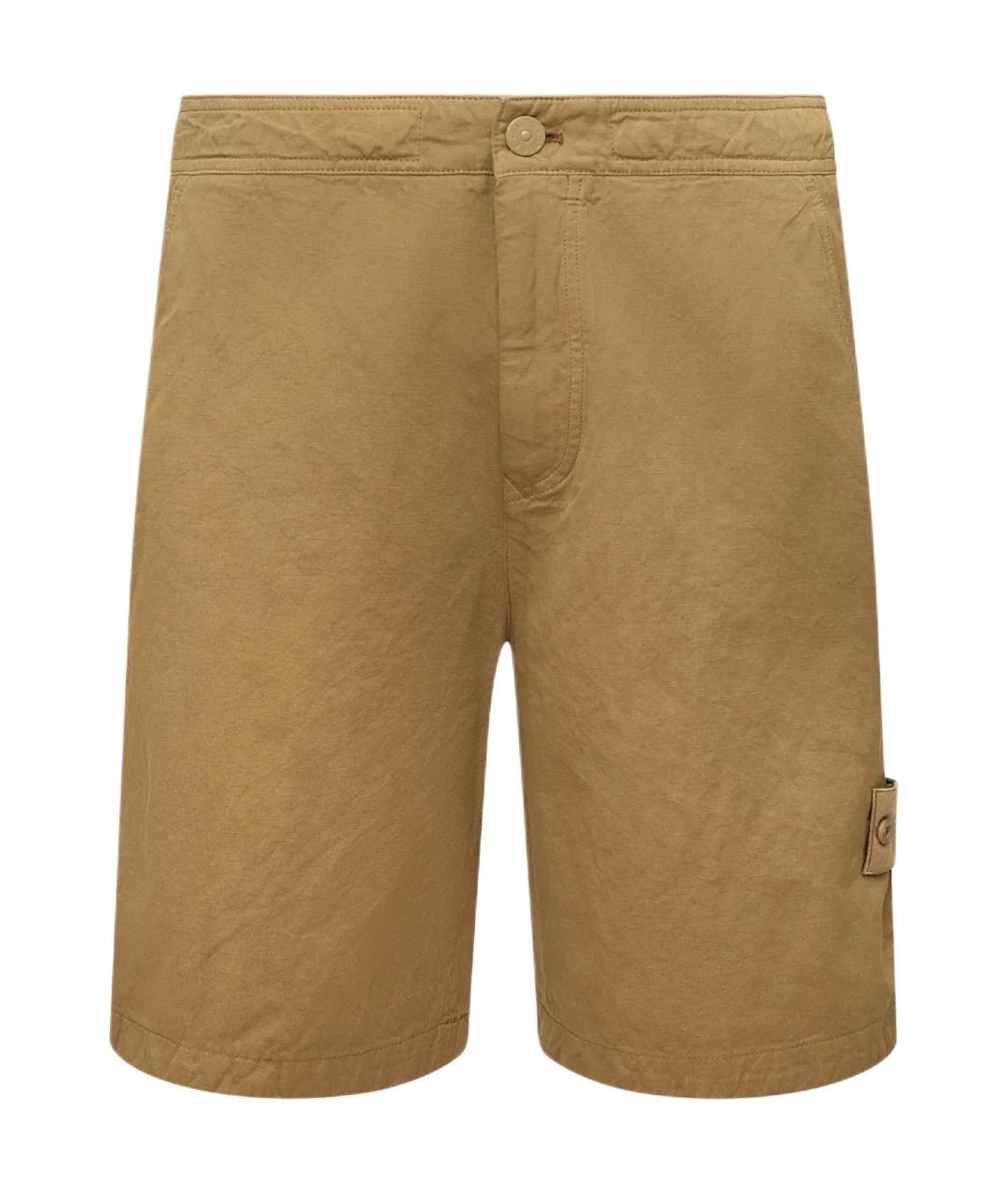 STONE ISLAND Бежевые шорты, фото 1