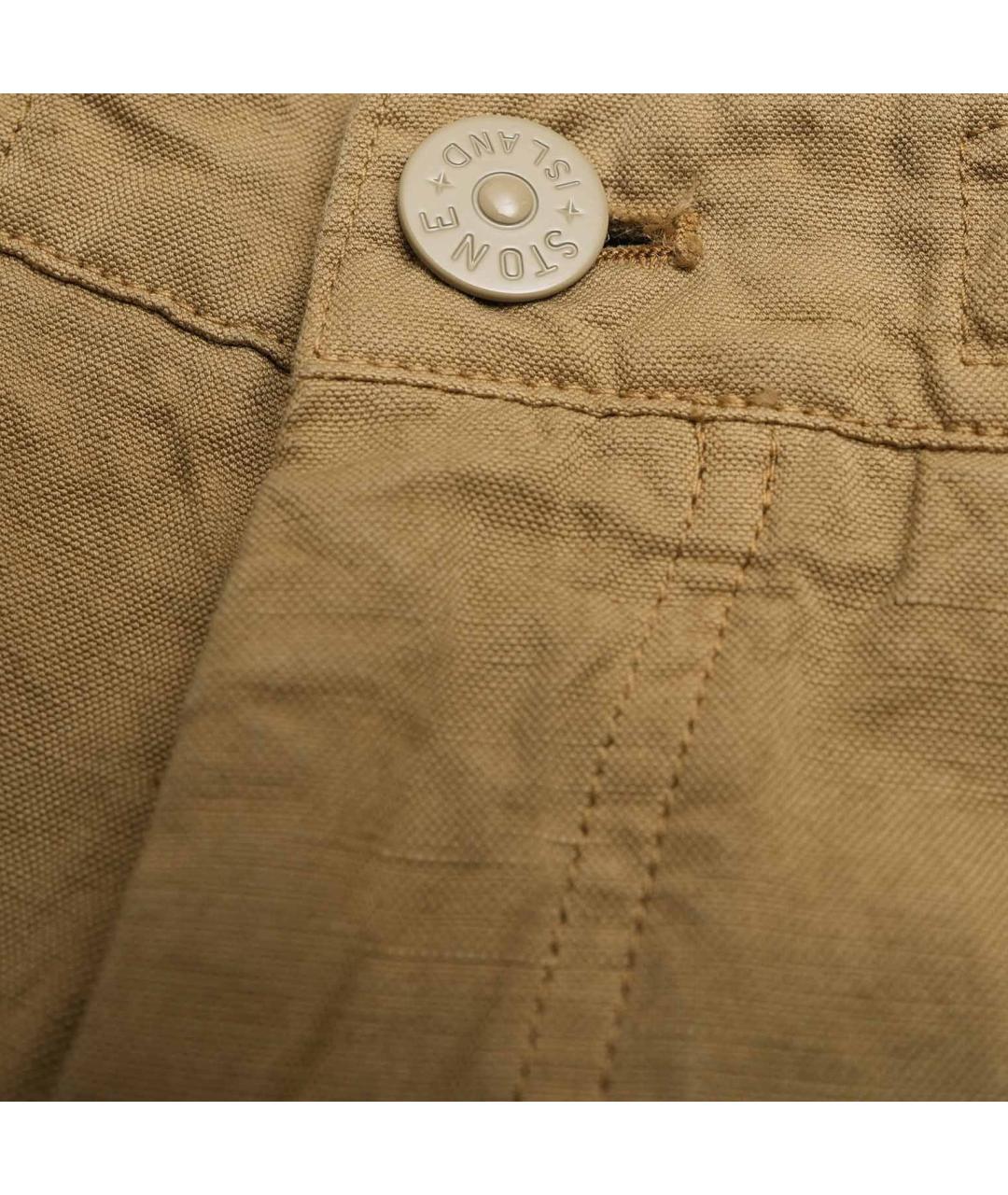 STONE ISLAND Бежевые шорты, фото 5