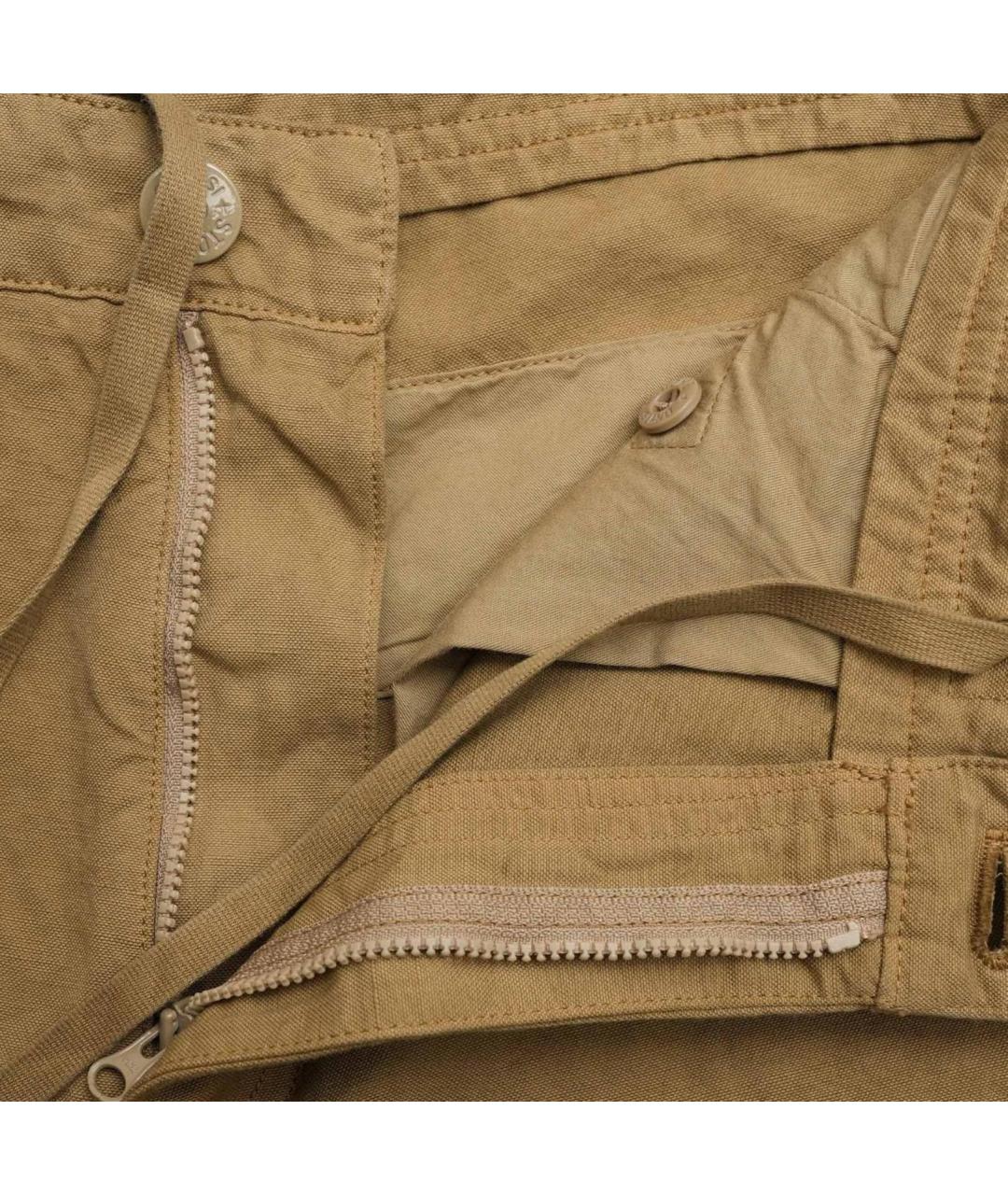 STONE ISLAND Бежевые шорты, фото 4