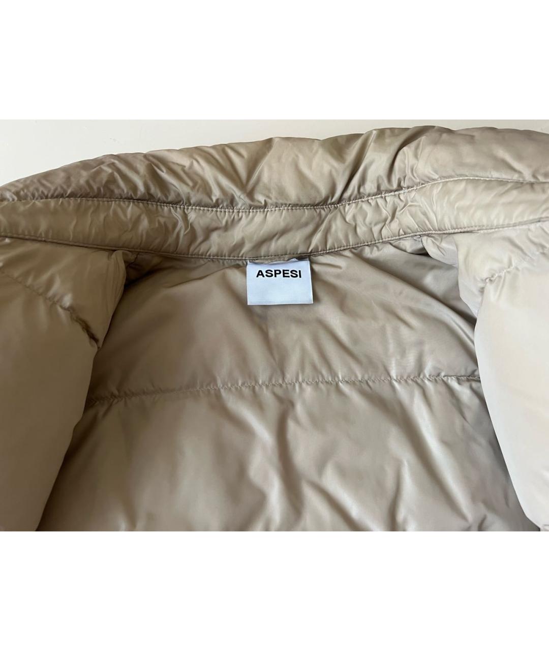 ASPESI Бежевый пуховик, фото 3