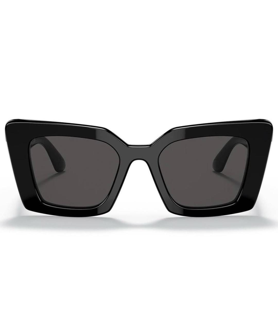 BURBERRY Черные пластиковые солнцезащитные очки, фото 1