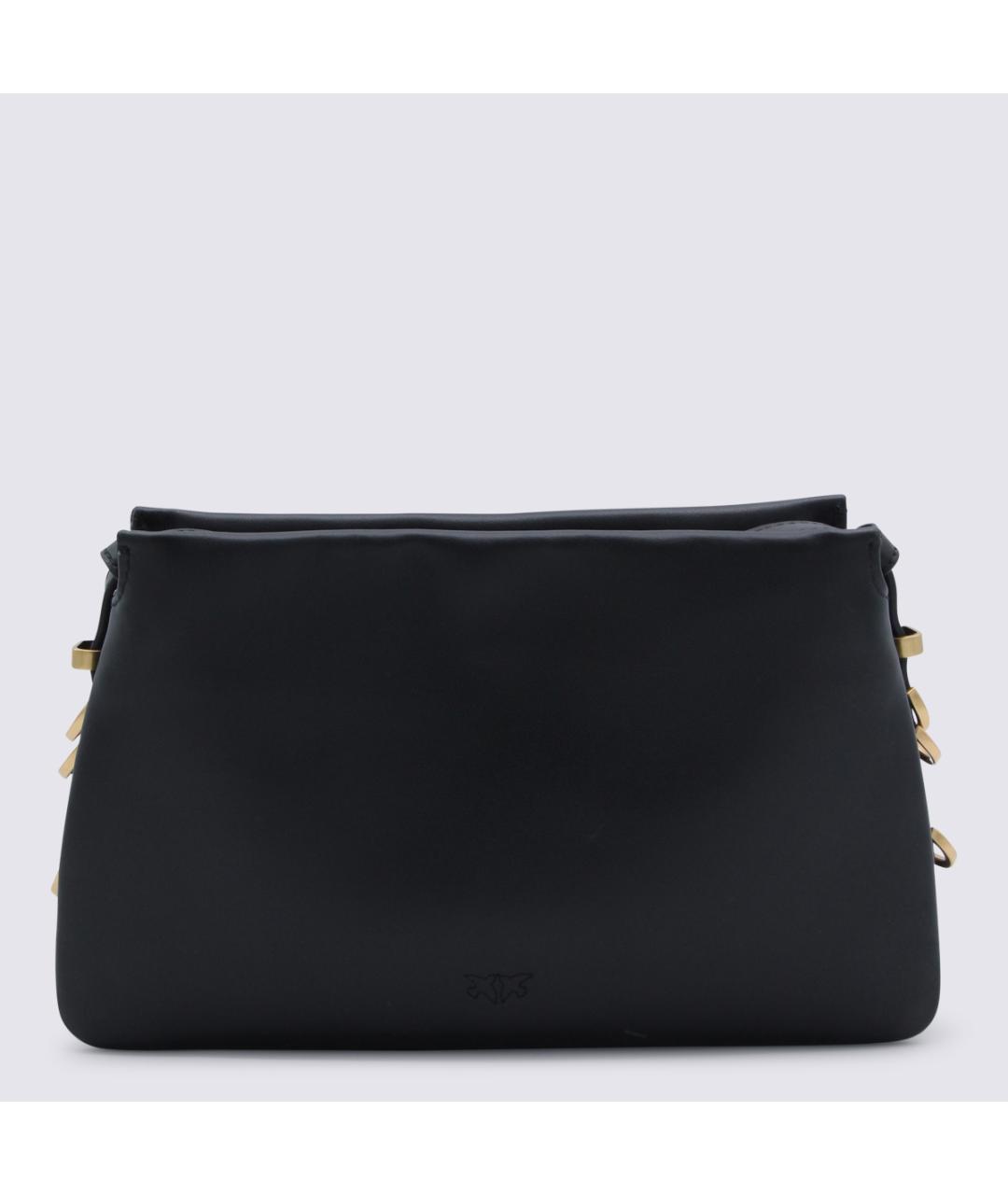 PINKO Черная кожаная сумка через плечо, фото 3