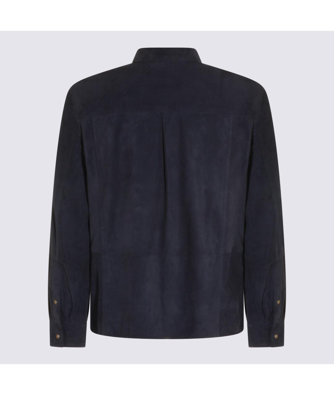 BRUNELLO CUCINELLI Темно-синяя замшевая куртка, фото 2