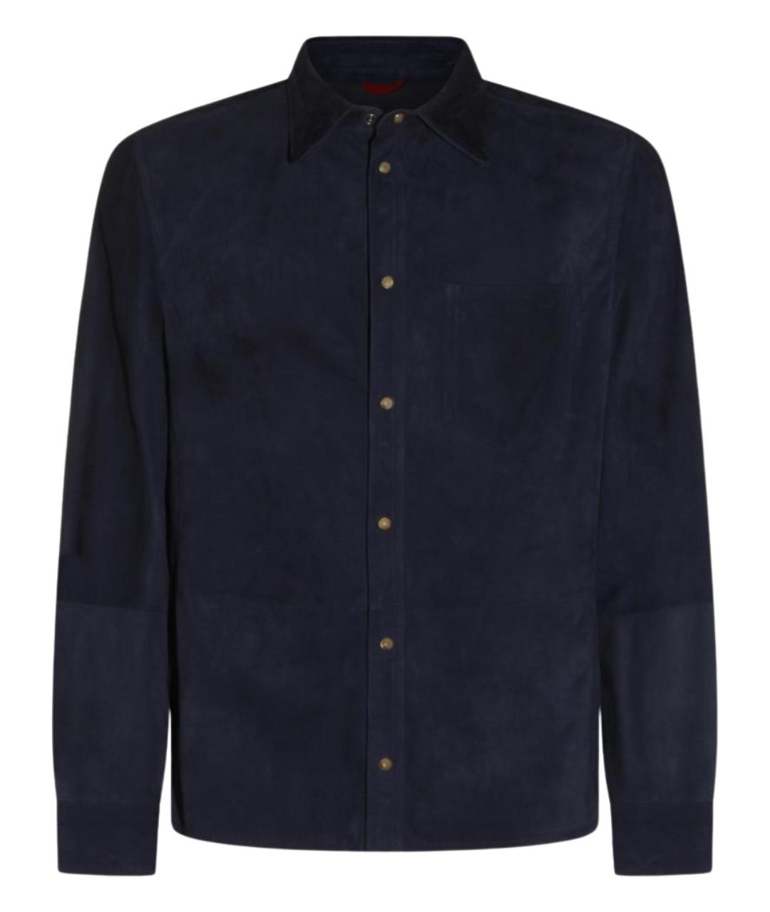 BRUNELLO CUCINELLI Темно-синяя замшевая куртка, фото 1