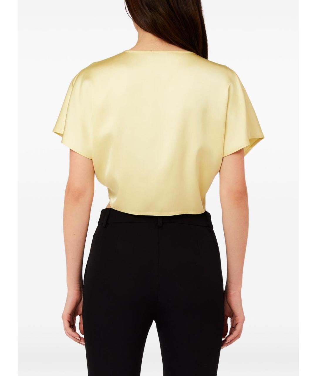 LIU JO Желтая вискозная блузы, фото 2