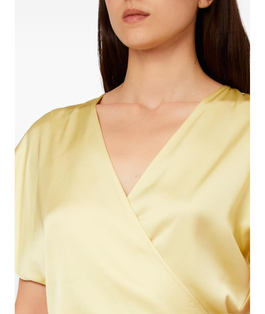 LIU JO Желтая вискозная блузы, фото 3
