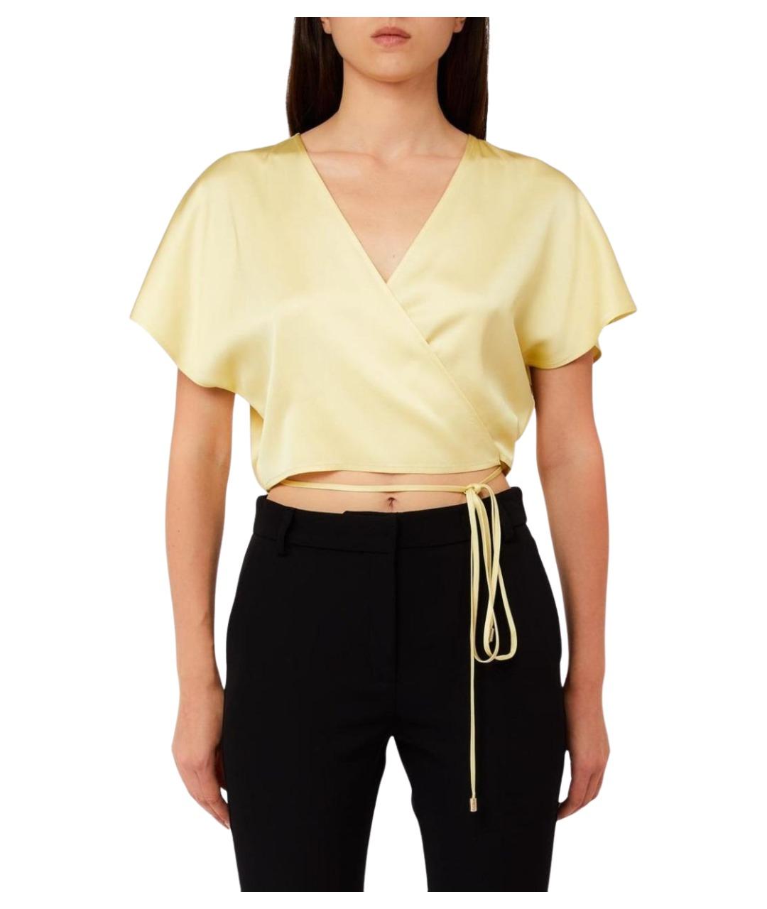 LIU JO Желтая вискозная блузы, фото 1