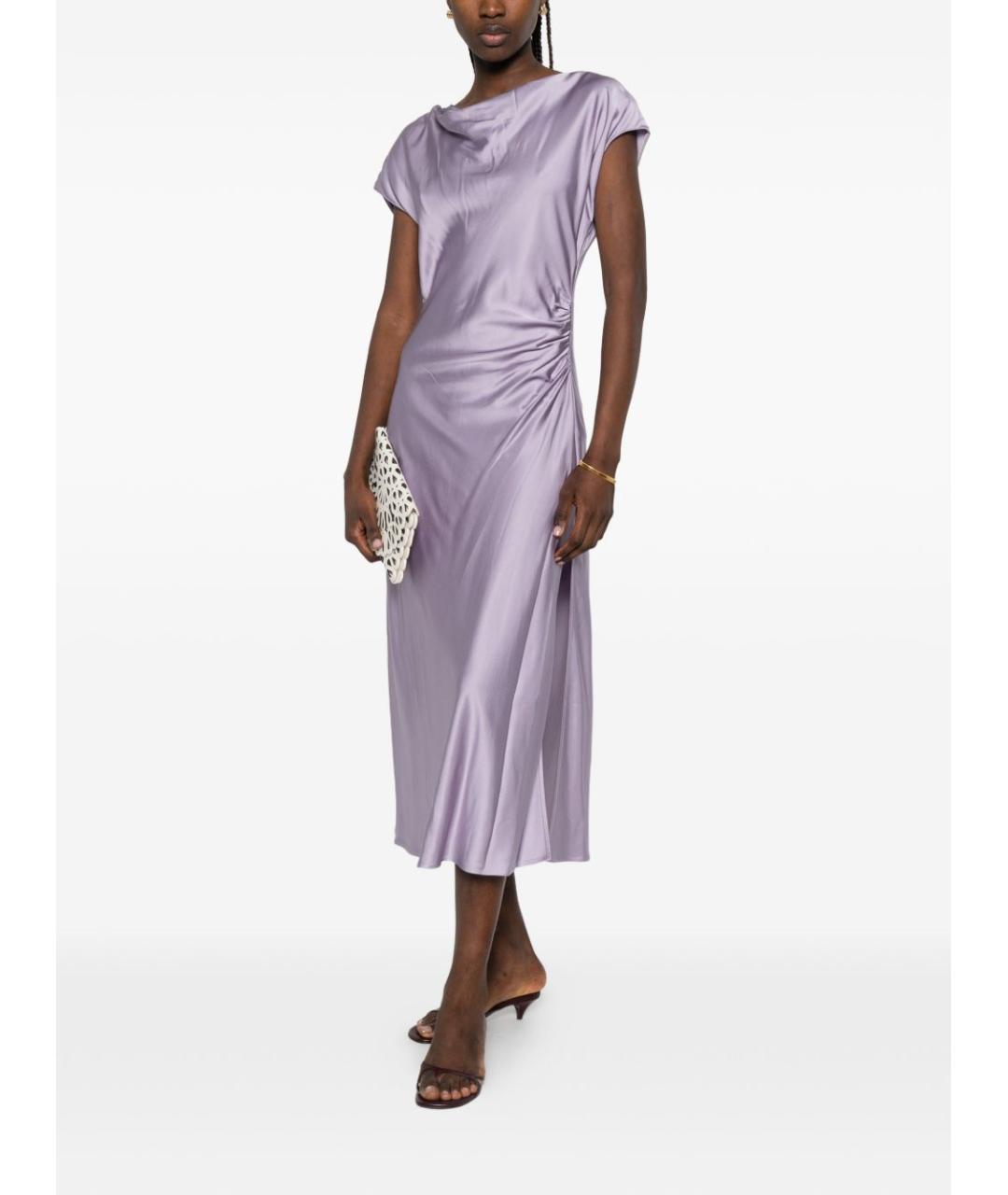 LIU JO Фиолетовое вискозное коктейльное платье, фото 3