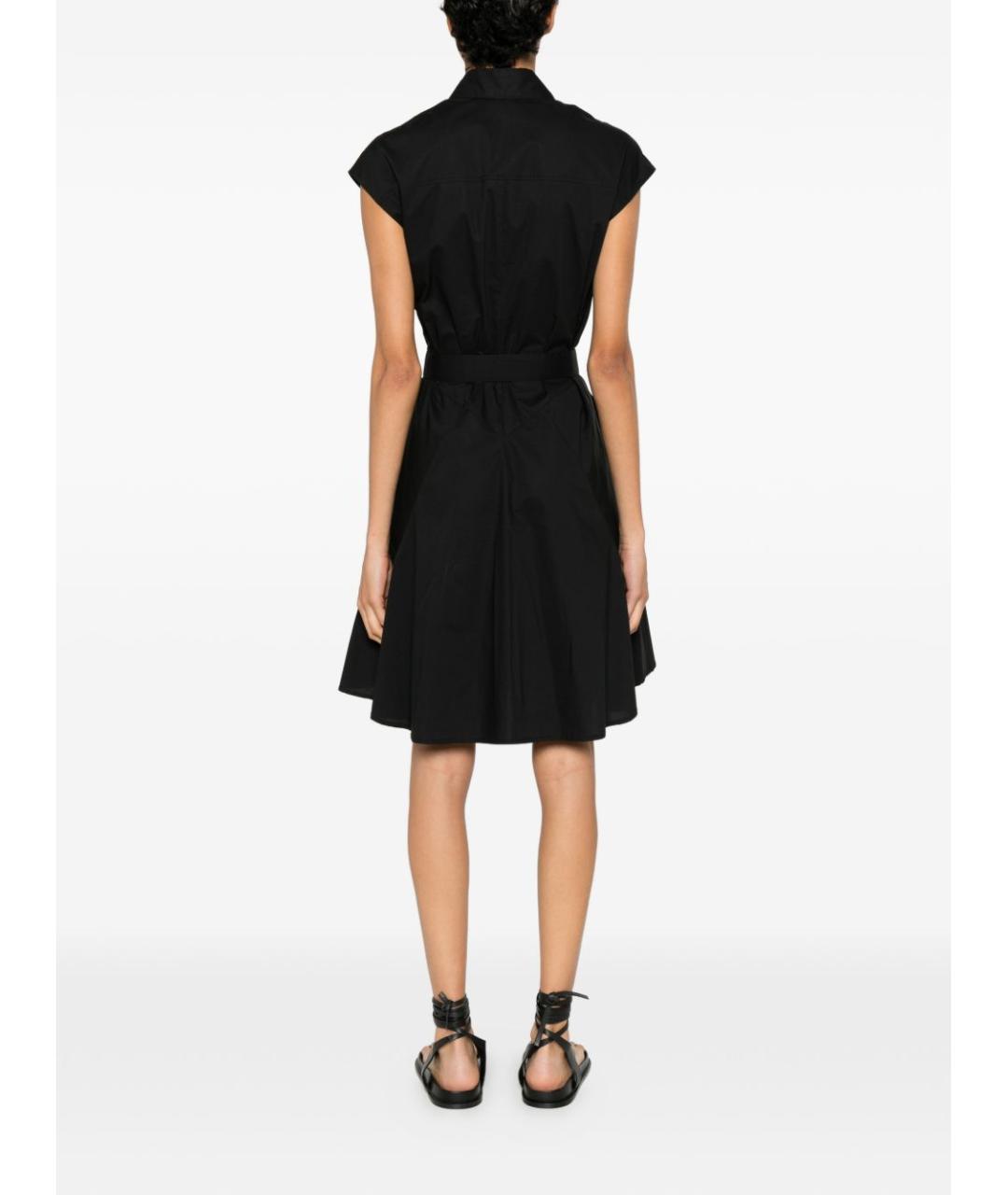 LIU JO Черное хлопковое повседневное платье, фото 5