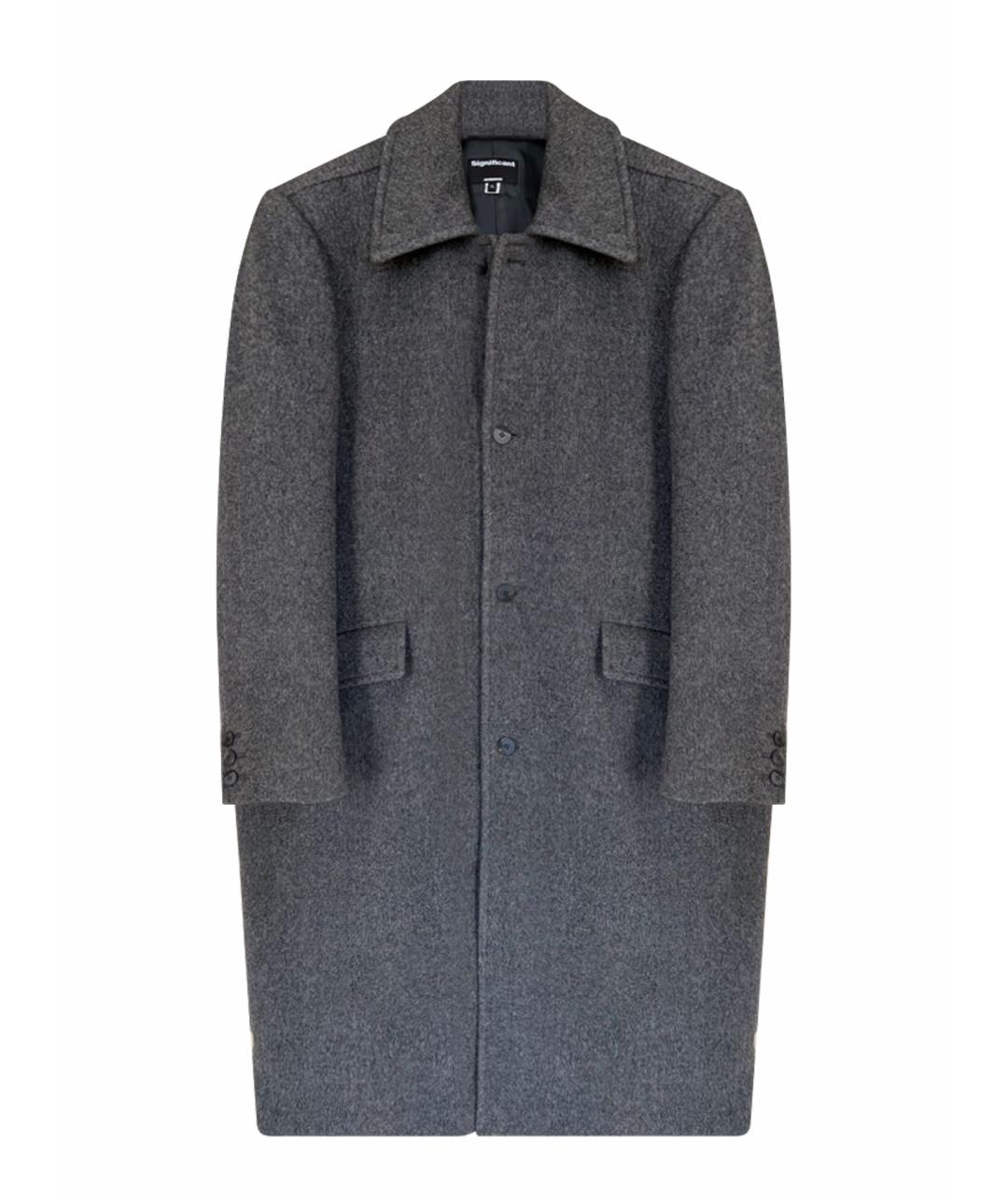 ADER ERROR Серое шерстяное пальто, фото 1