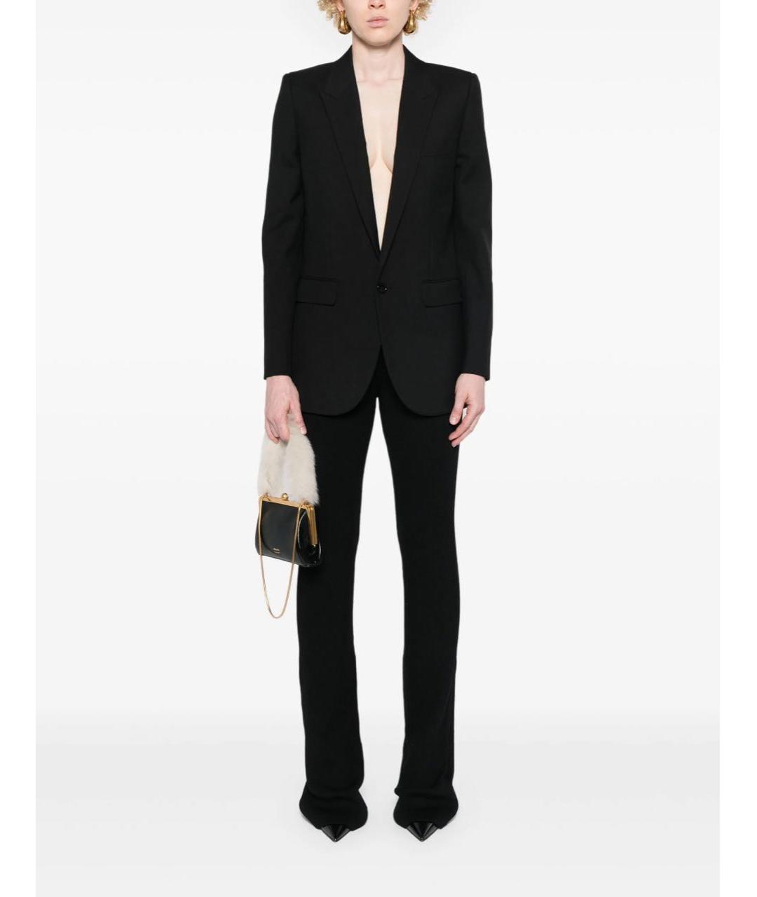 SAINT LAURENT Черный жакет/пиджак, фото 2