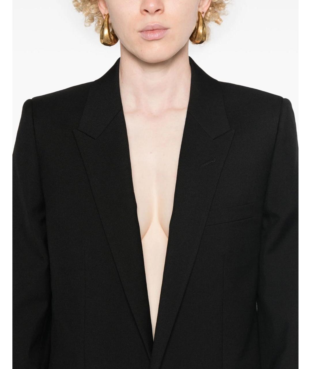 SAINT LAURENT Черный жакет/пиджак, фото 5