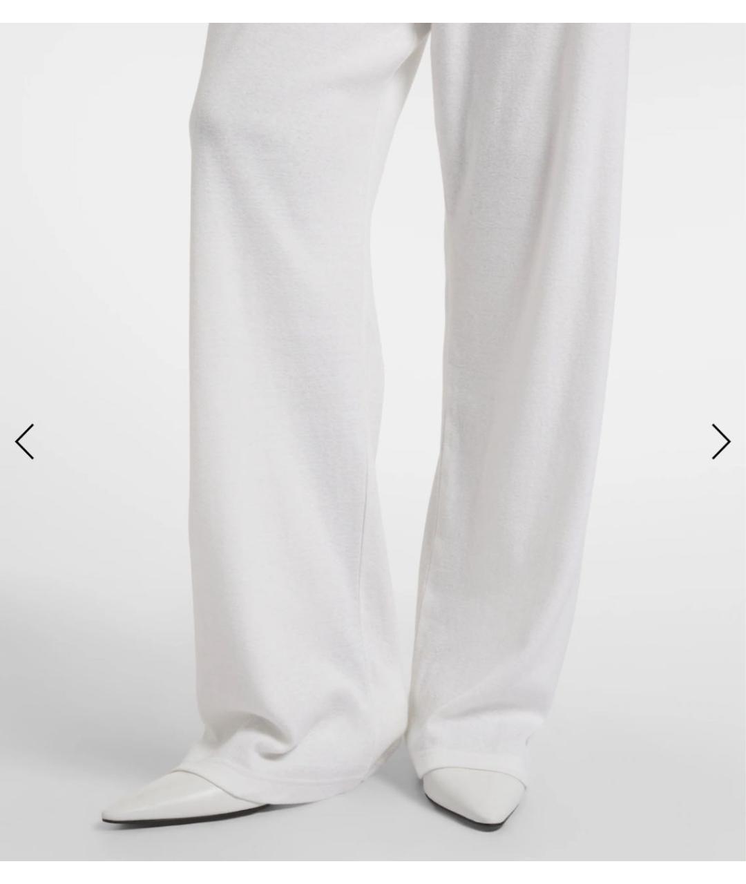 THE ROW Белые хлопковые брюки широкие, фото 3