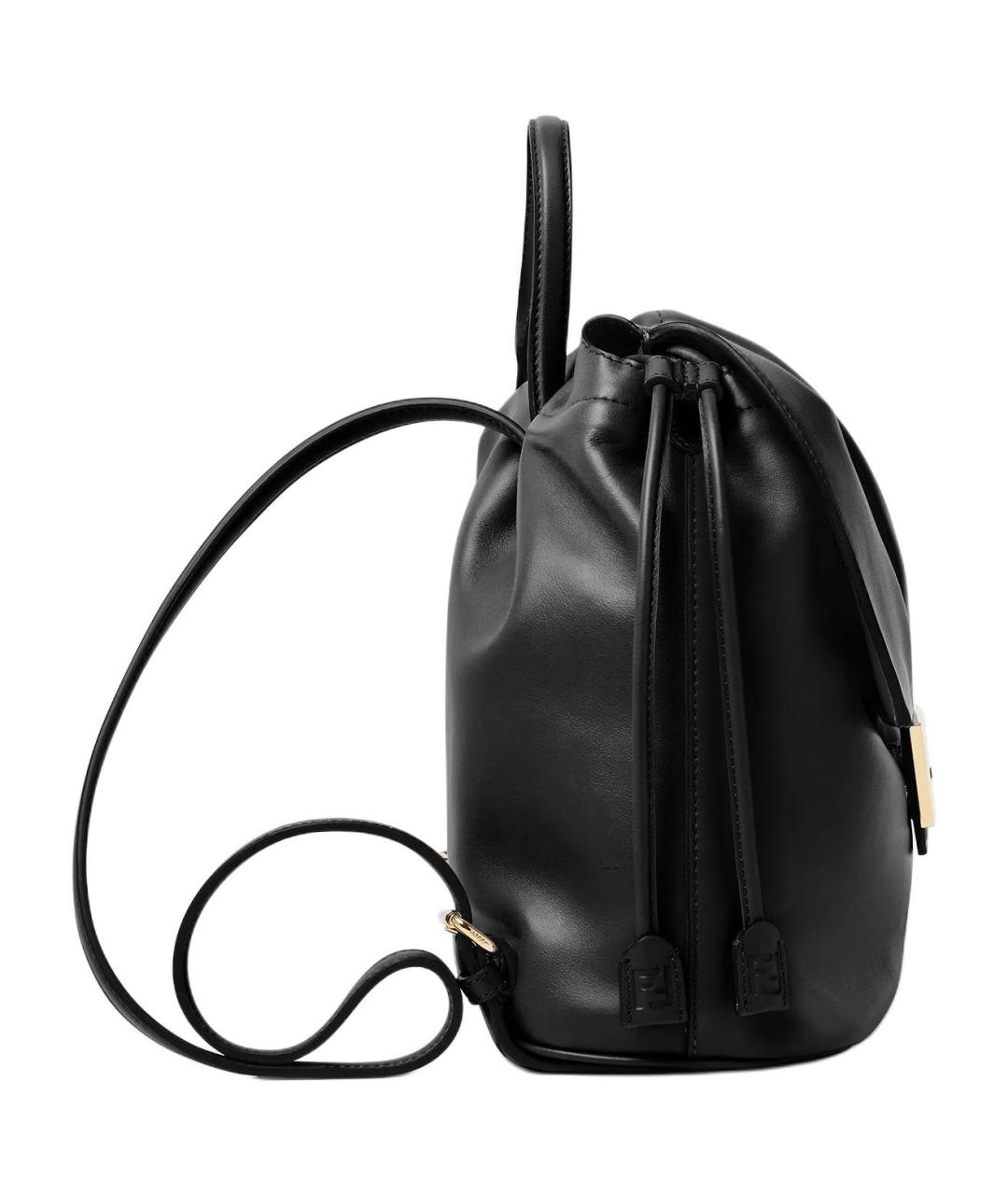 FENDI Черный кожаный рюкзак, фото 2