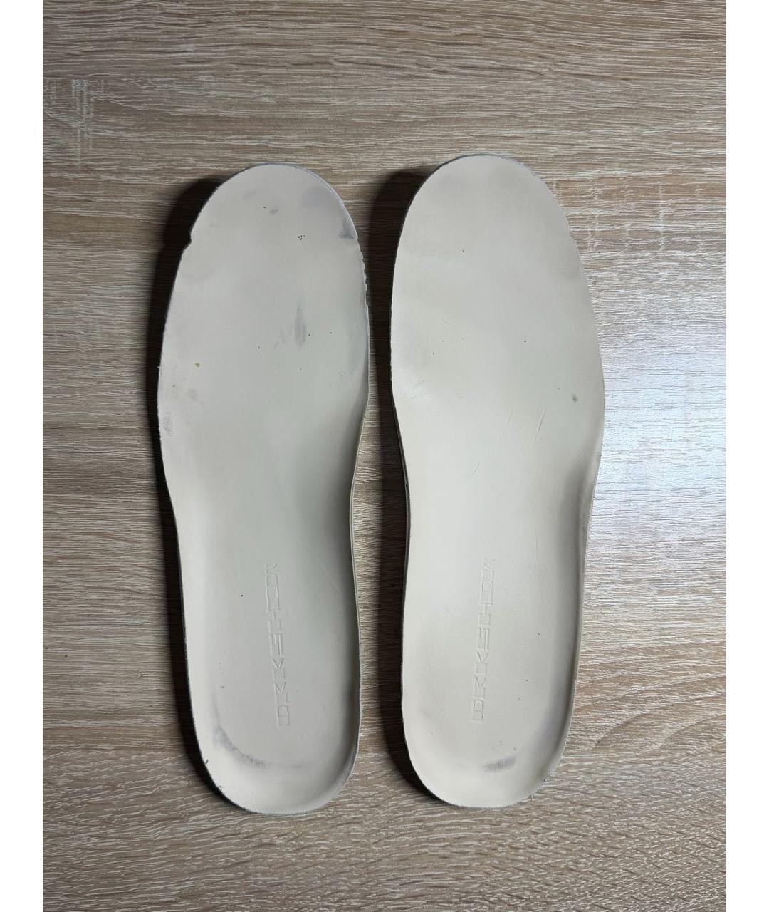 RICK OWENS DRKSHDW Черные кожаные кеды, фото 4