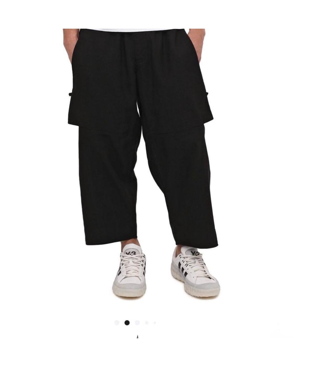 STONE ISLAND Черные хлопковые повседневные брюки, фото 4