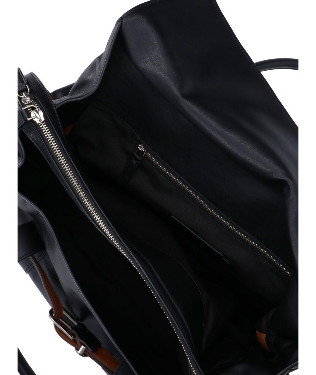 MARC JACOBS Черная кожаная сумка тоут, фото 4