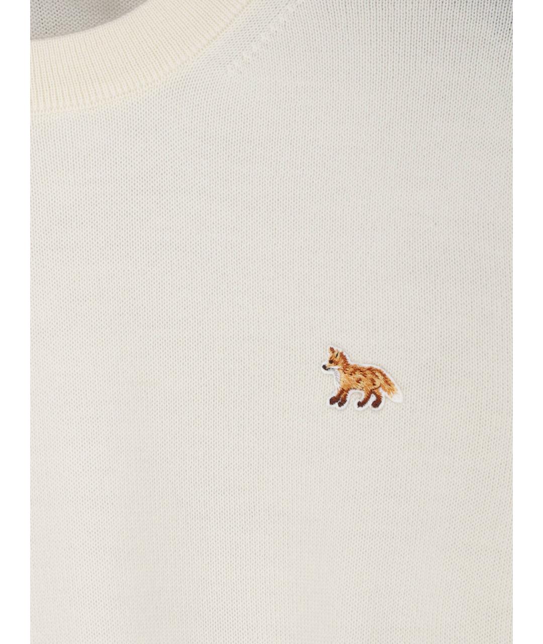 MAISON KITSUNE Белый джемпер / свитер, фото 3