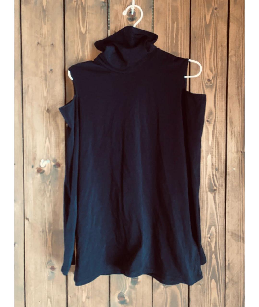 DKNY Черная хлопковая водолазка, фото 2