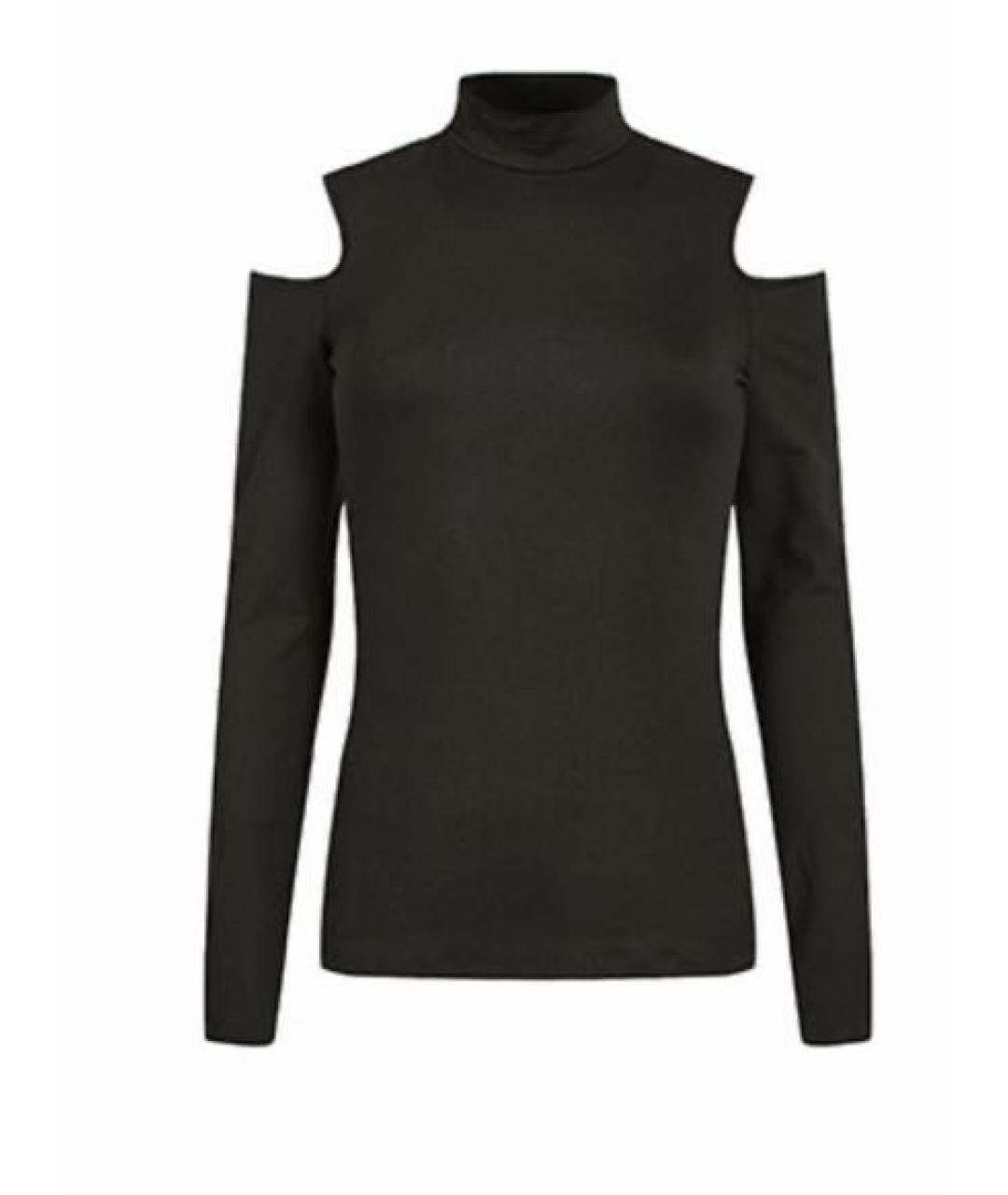 DKNY Черная хлопковая водолазка, фото 1