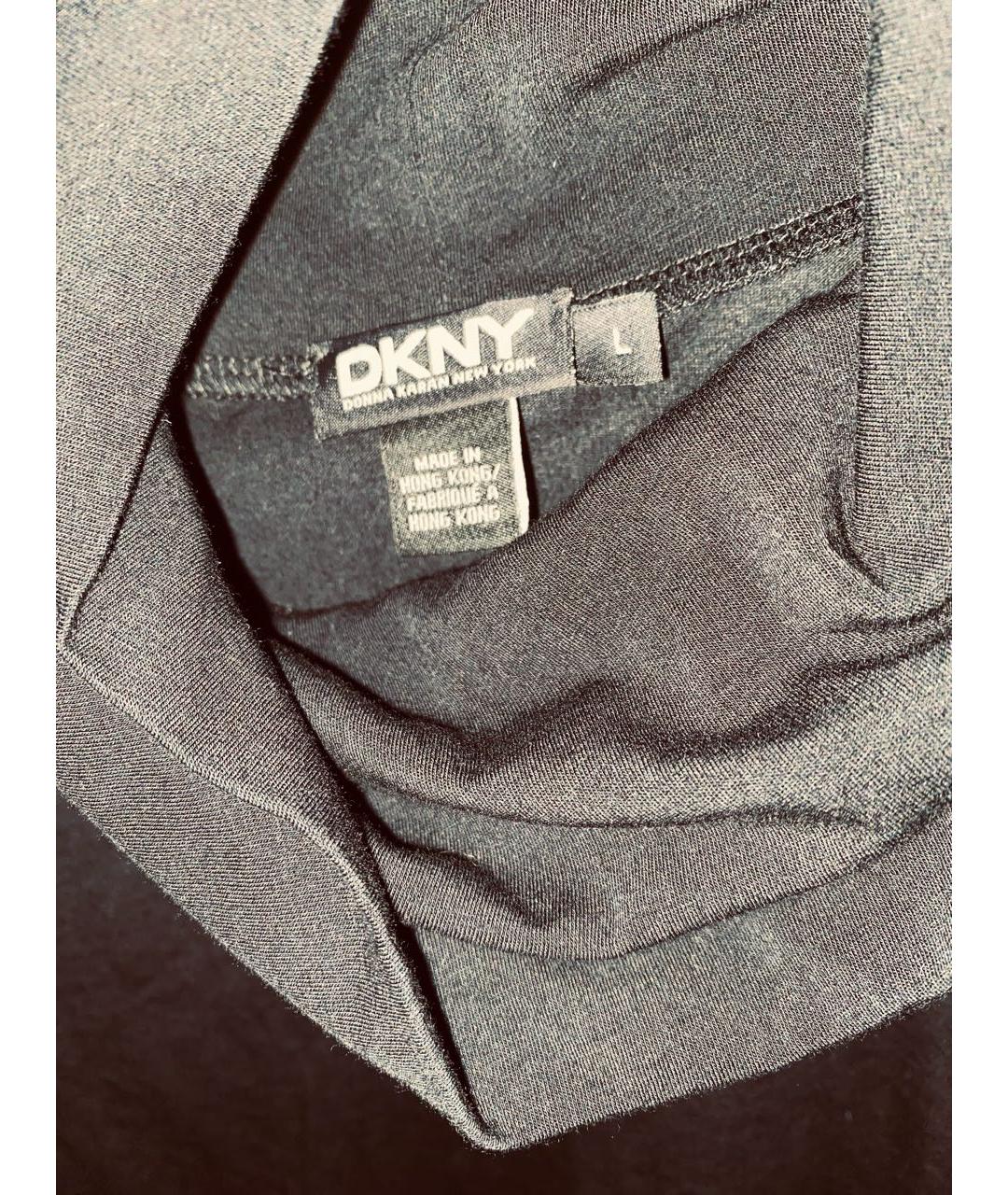 DKNY Черная хлопковая водолазка, фото 3