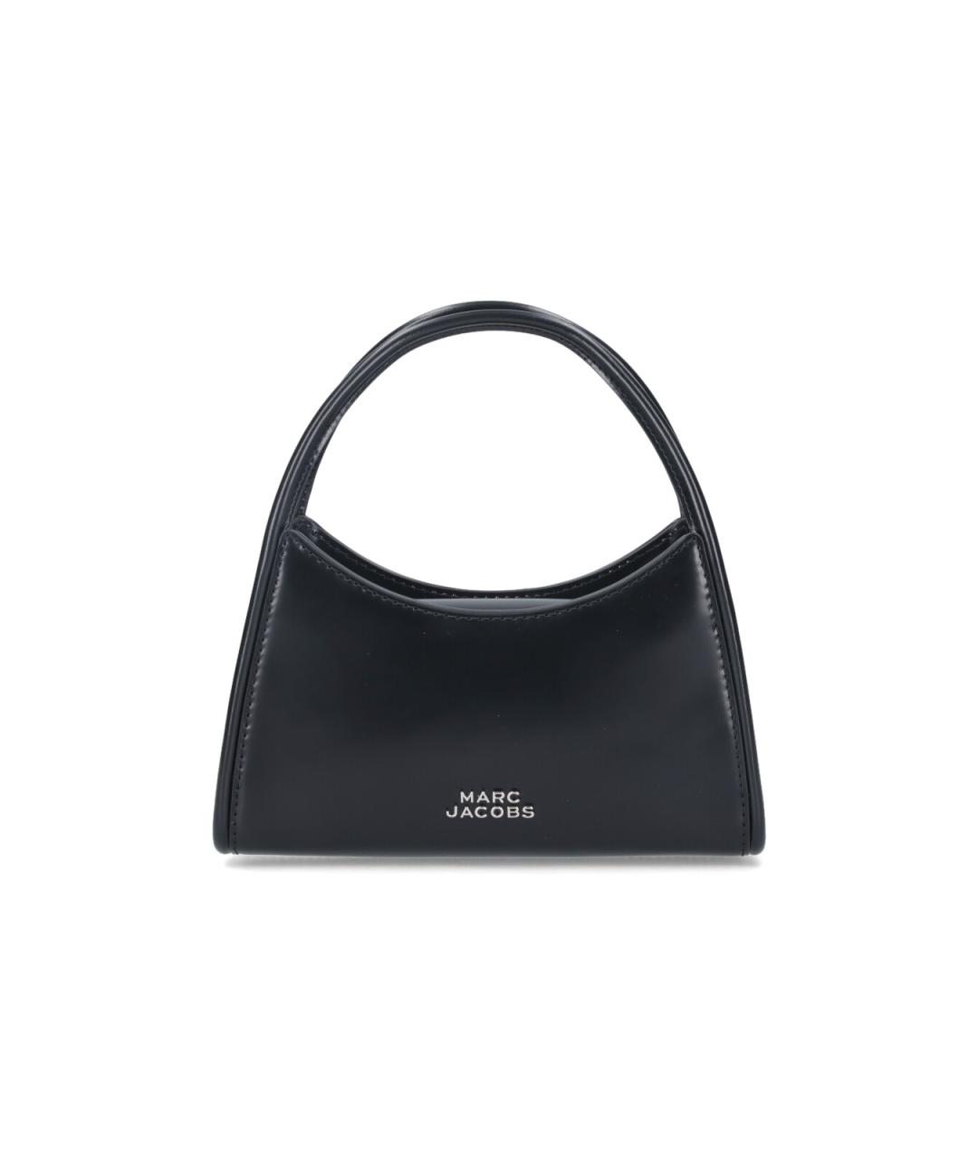 MARC JACOBS Черная кожаная сумка с короткими ручками, фото 1