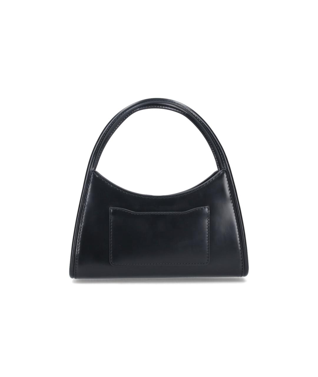 MARC JACOBS Черная кожаная сумка с короткими ручками, фото 3