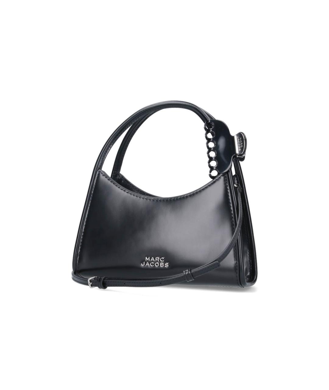 MARC JACOBS Черная кожаная сумка с короткими ручками, фото 2